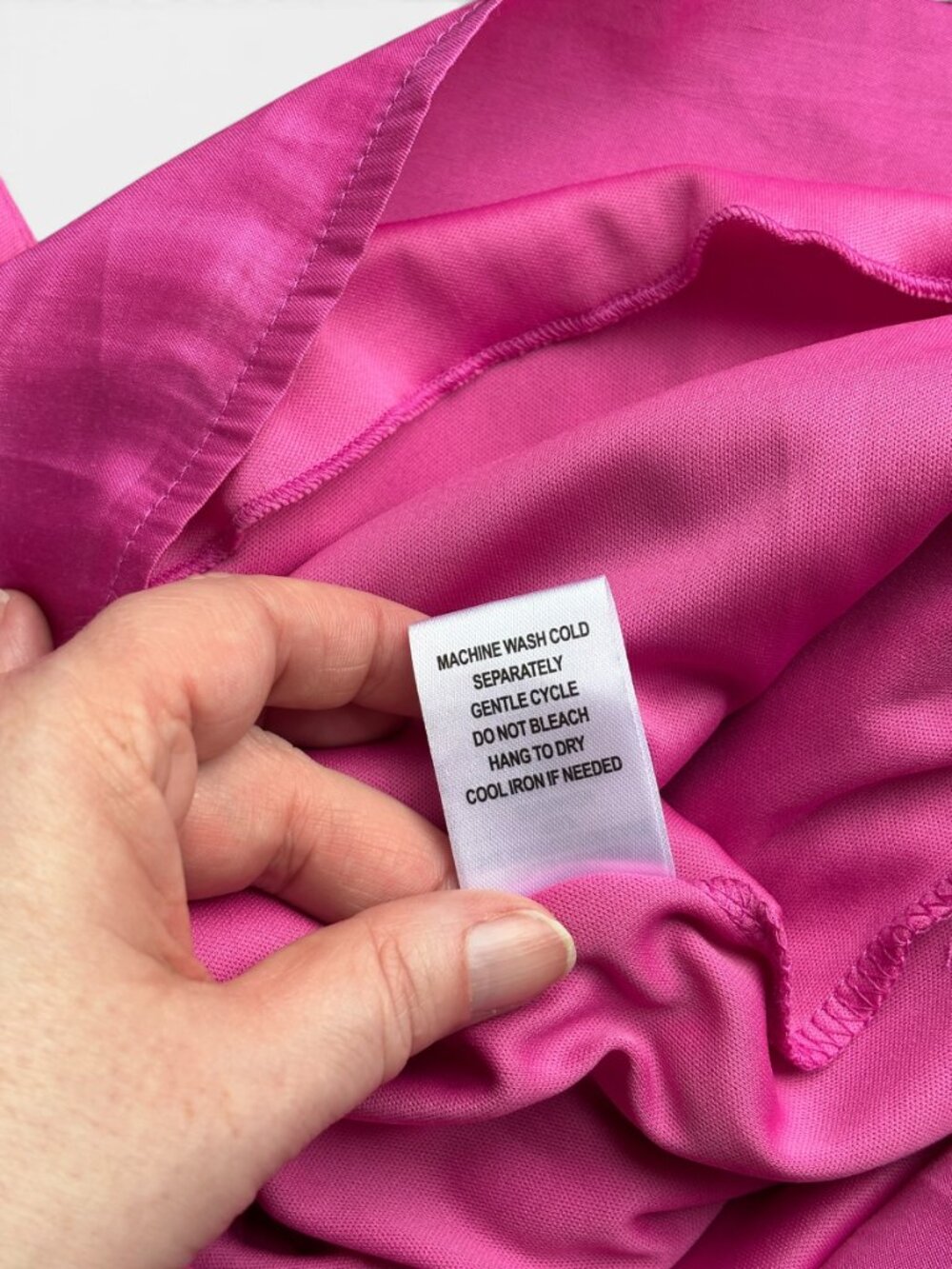 Stiletto's Pink Smocked Plunge Romper - Picture 11 of 16